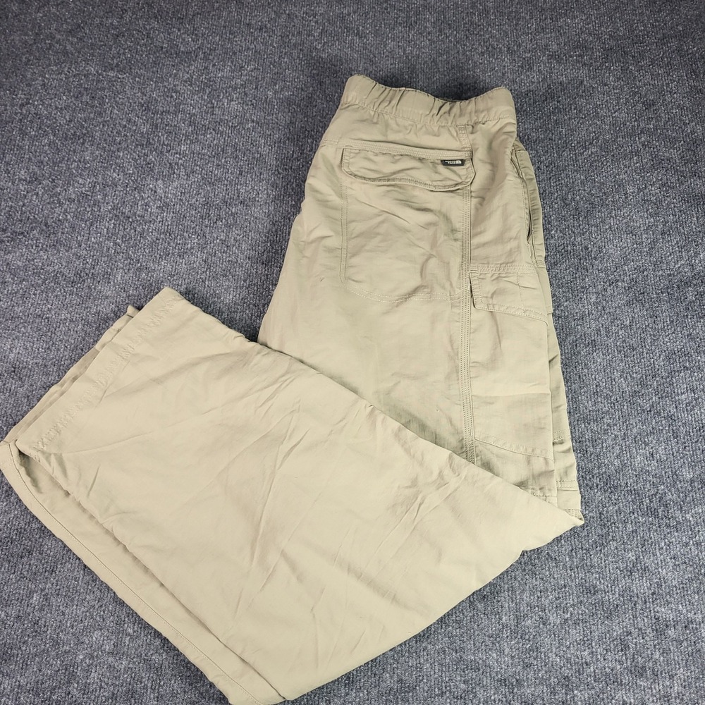 The North Face Mens Convertible Cargo Hiking Pants Khaki Beige Large L Regular